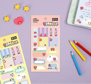 BT21 - Minini Label Sticker